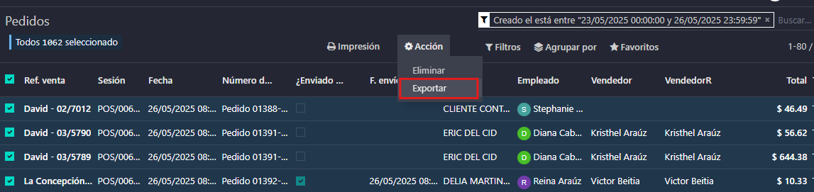 ExportarData